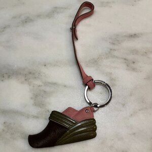 Salvatore Ferragamo Leather Shoe Key Ring and Bag Charm